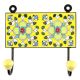 Yellow Ceramic Floral Tiles Hook